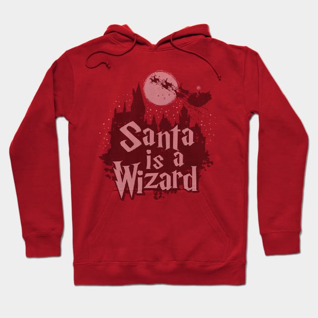 Santa Claus Funny Wizard Fantasy Inspired Christmas Ugly Sweater Winter Meme Hoodie by BoggsNicolas